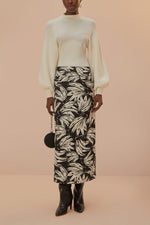 Bossa Banana Low Waisted Maxi Skirt - Black