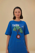 Beet Farm Relax T - Shirt - Blue