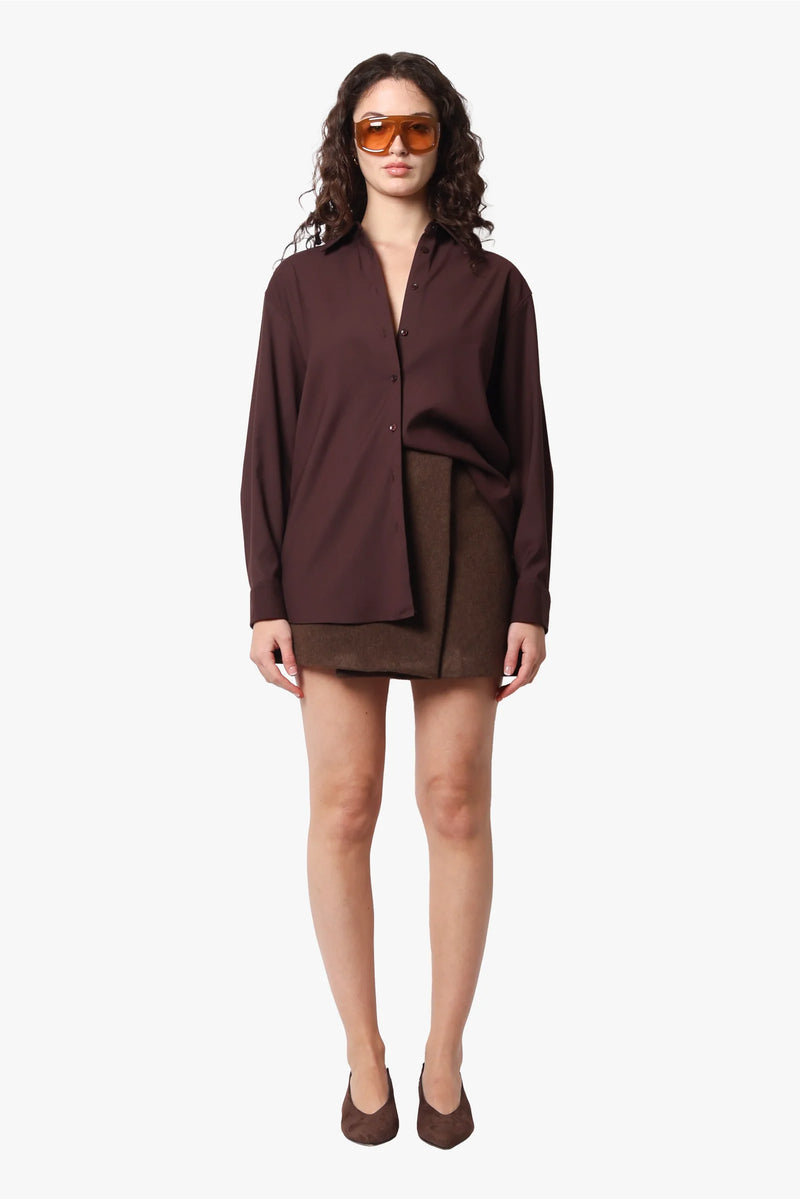 Lou Mini Skirt - Chocolate