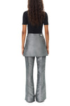 Shantoon Suiting Skirt Flare Pants - Gray Quill