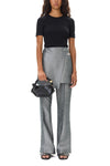 Shantoon Suiting Skirt Flare Pants - Gray Quill