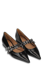 Eyelets Ballerina - Black