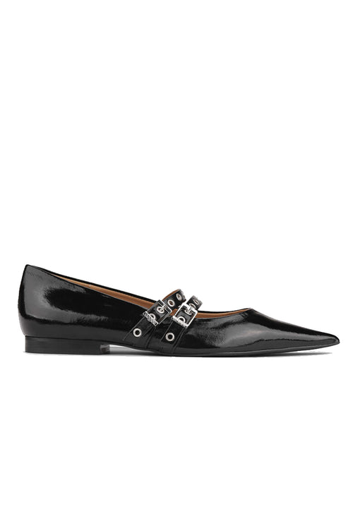 Eyelets Ballerina - Black