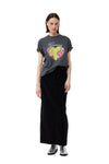 Basic Jersey Heart Relaxed Tee - Volcanic Ash