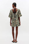 Tapestry Jacquard Boxy Kimono Mini Dress - Jadeite