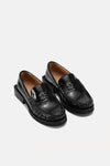 Butterfly Logo Moccasin - Black