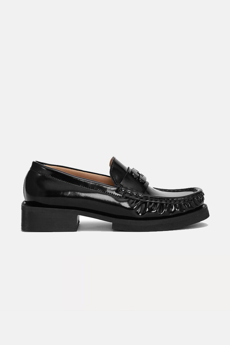 Butterfly Logo Moccasin - Black
