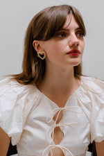 Priscilla Heart Stud Earrings