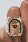 Bague Heart Mini Ring - 18k Yellow Gold