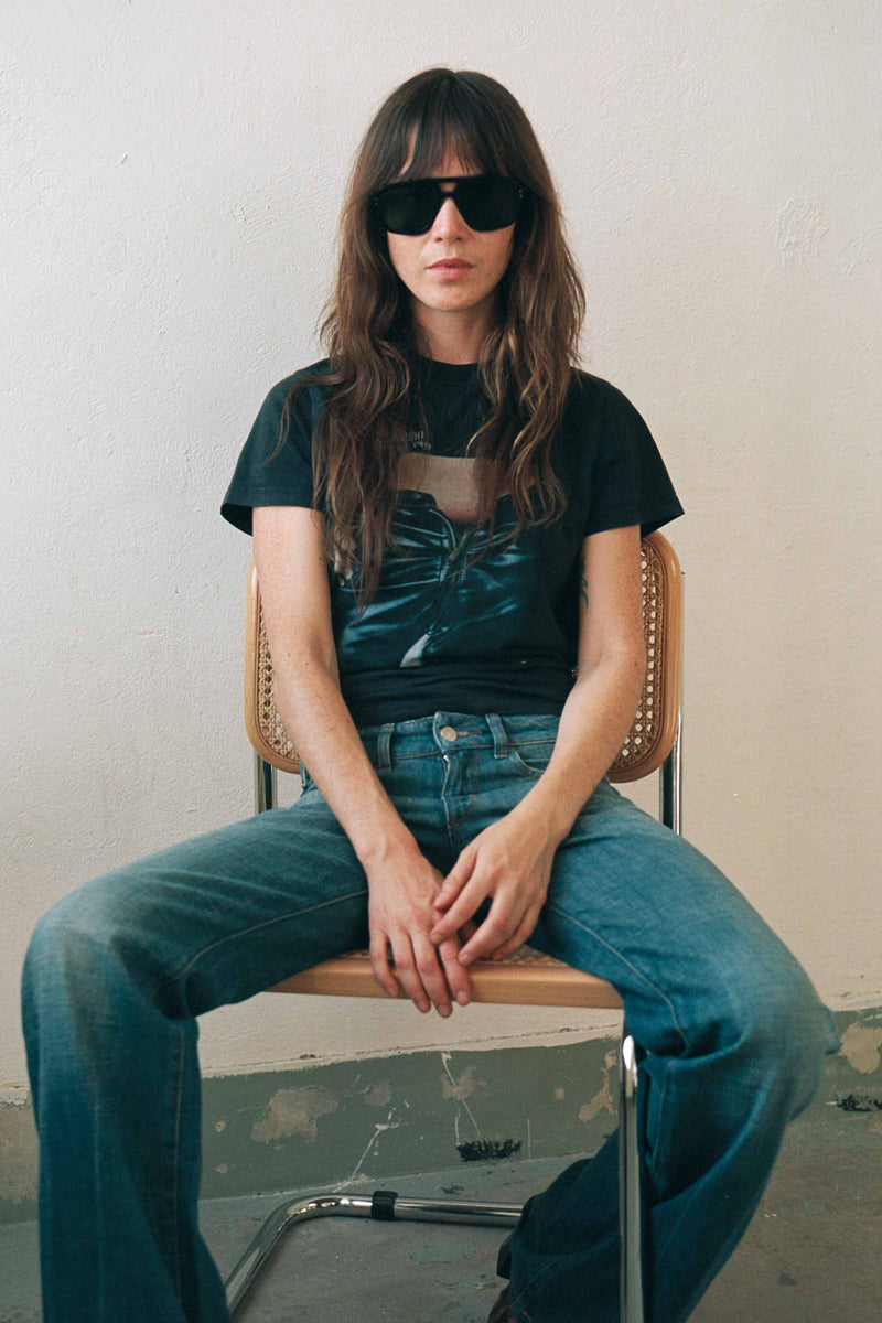 MONOKEL Jet Black - Orange Solid Lens