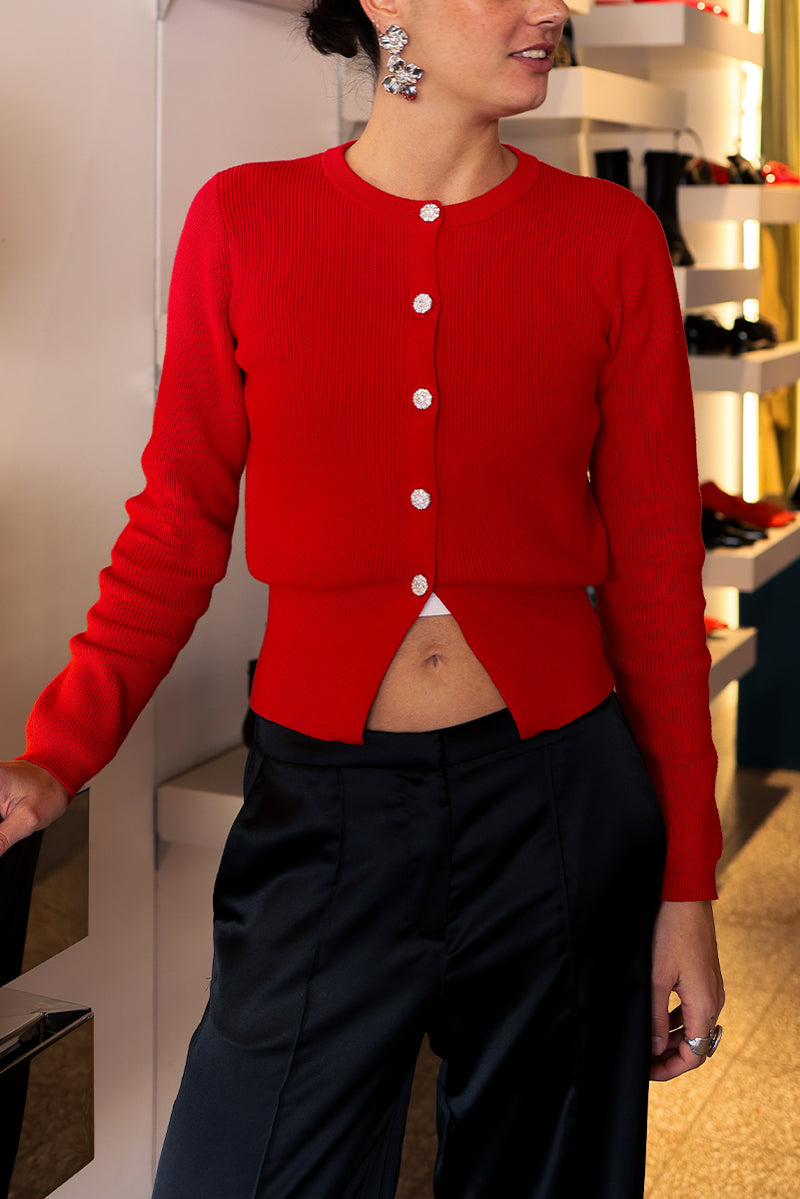 Kitty Cardigan - Red