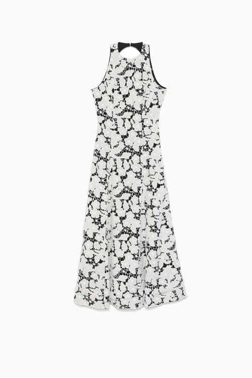 Anglais A-Line Midi Dress - Bright White Comb