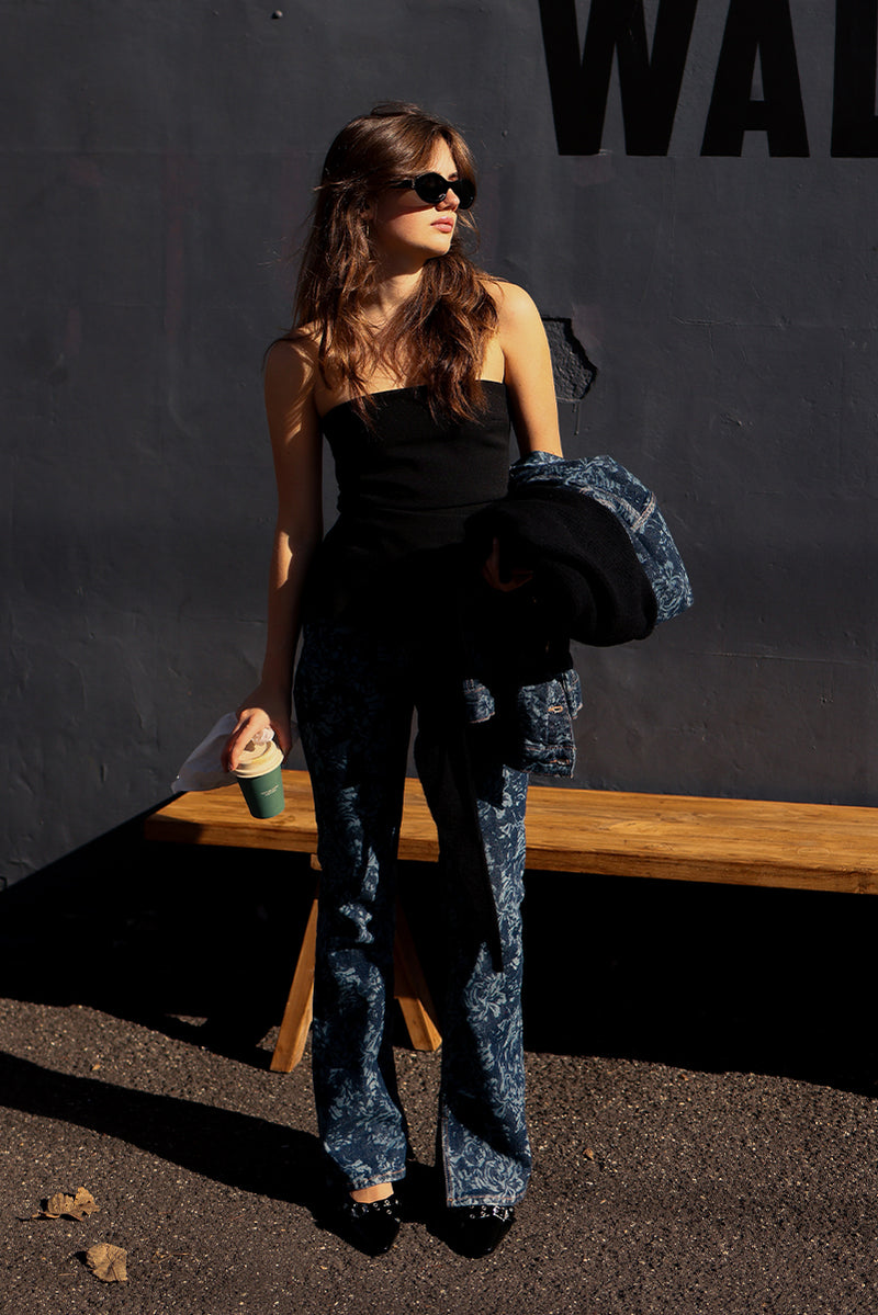Apollo Strapless Top - Black