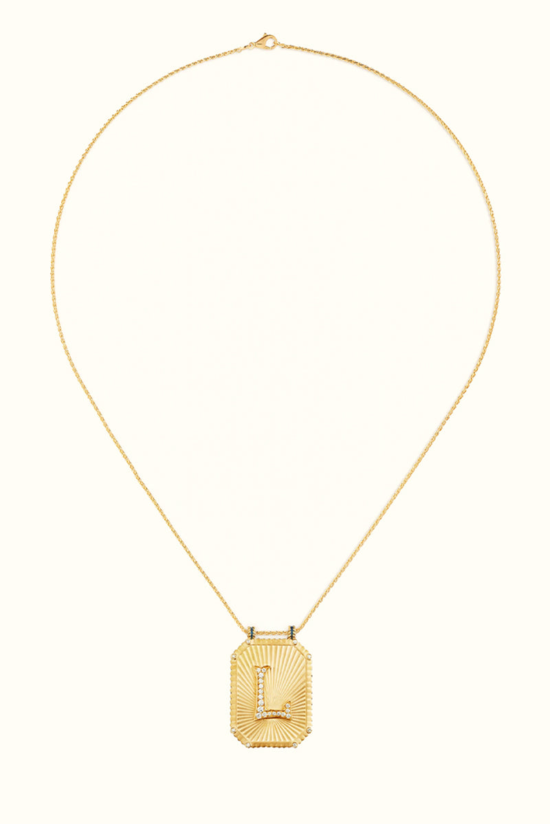 Scapulaire Letter - 18k Yg