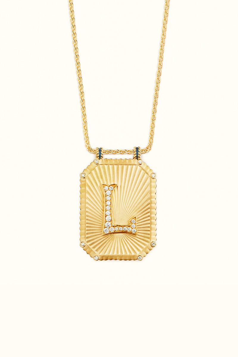 Scapulaire Letter - 18k Yg