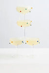 Pomponette Coupes - Clear Multi