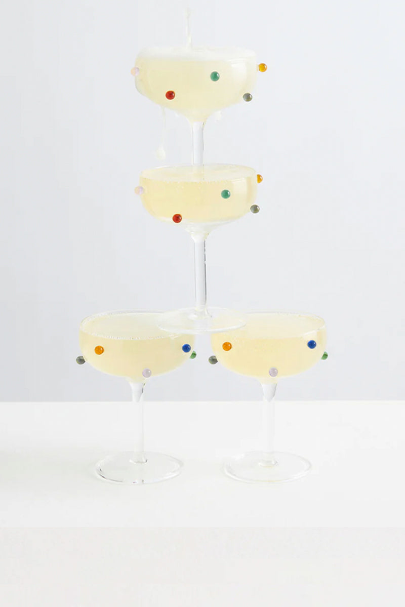 Pomponette Coupes - Clear Multi