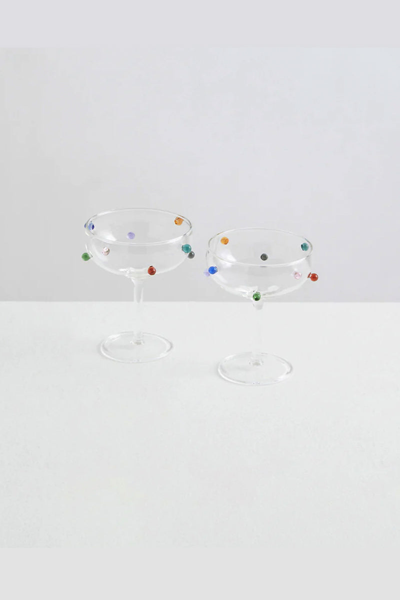 Pomponette Coupes - Clear Multi