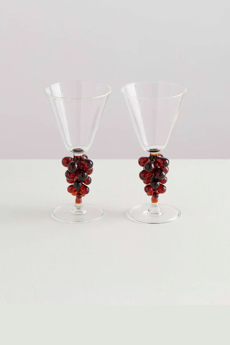2 Bordeaux Wine Glass - Clear/Multi