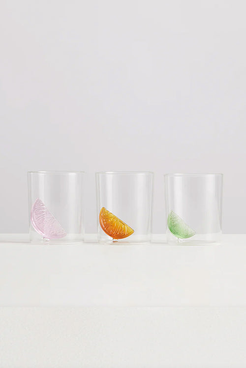 3 Citrus Gobelets - Clear/Multi