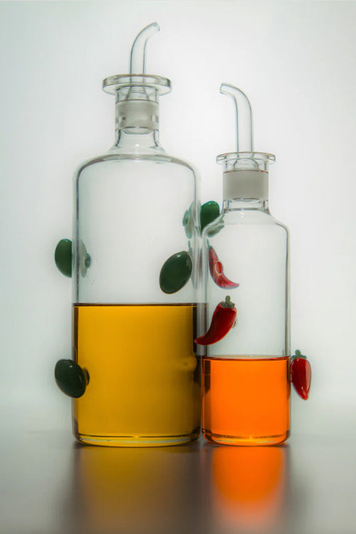 Chilli Bottle - Clear/Red