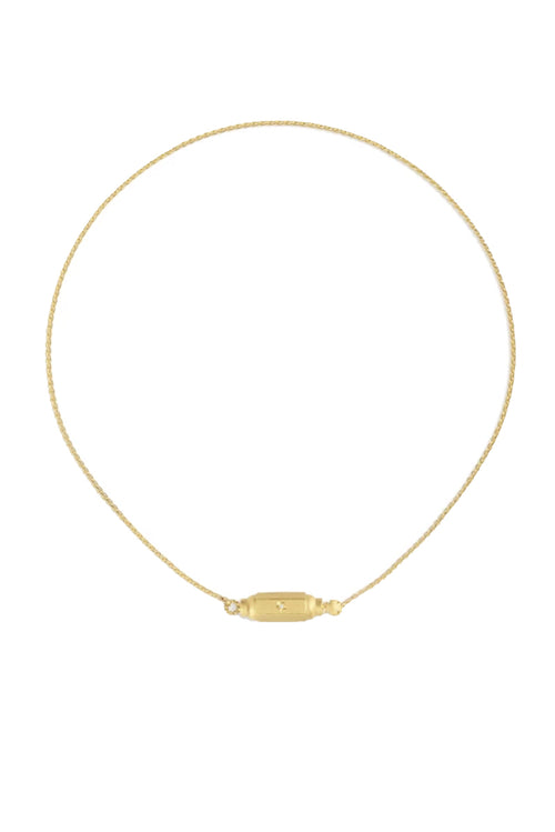 Micro Coco Diamond Locket Necklace - 18k Yg
