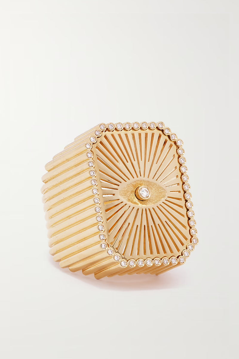 Bague Eye Scap Ring - 18k Yellow Gold
