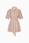 Just Getting Good Stripe Linen Shirt Dress - Neapolitan Ice Cream