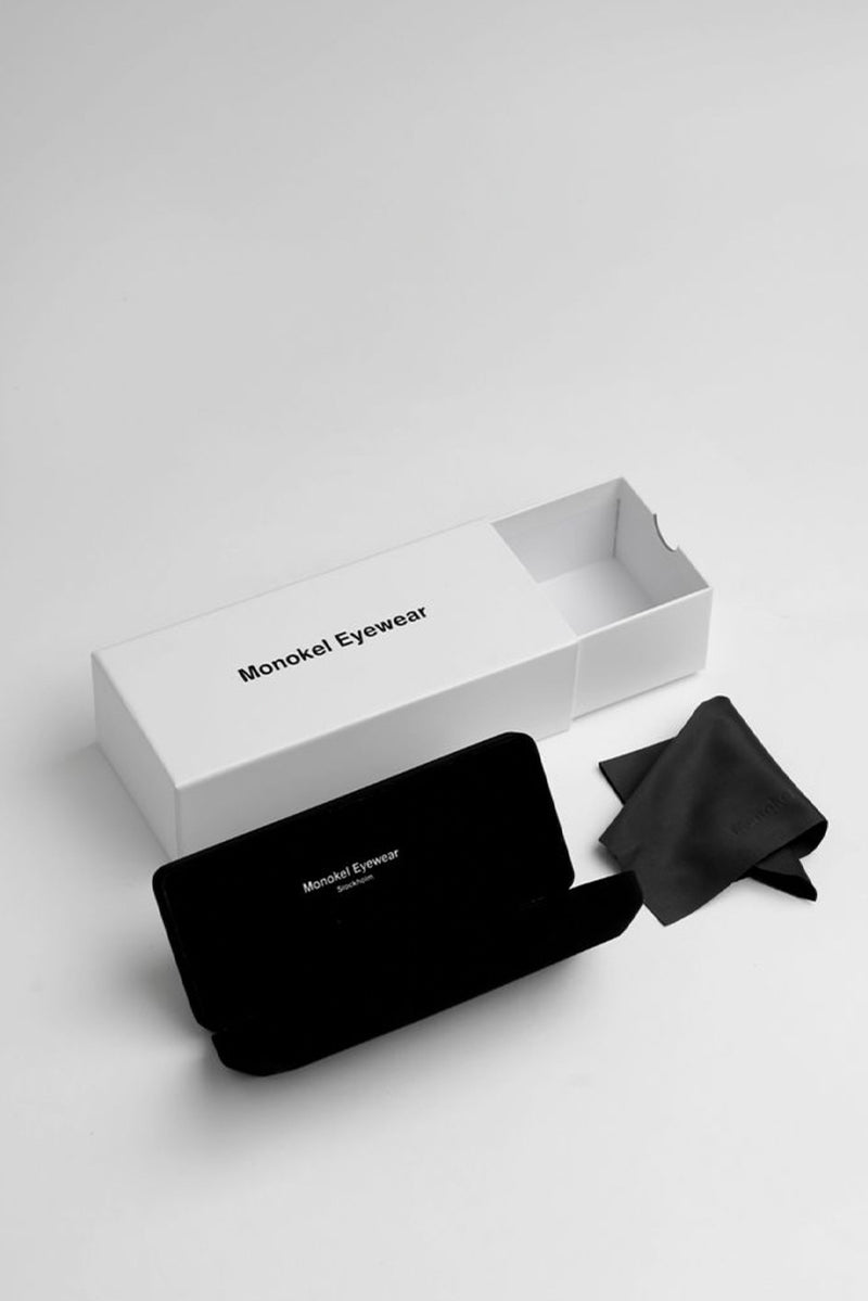 MONOKEL Jet Black - Orange Solid Lens
