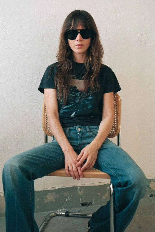 MONOKEL Jet Black - Green Solid Lens