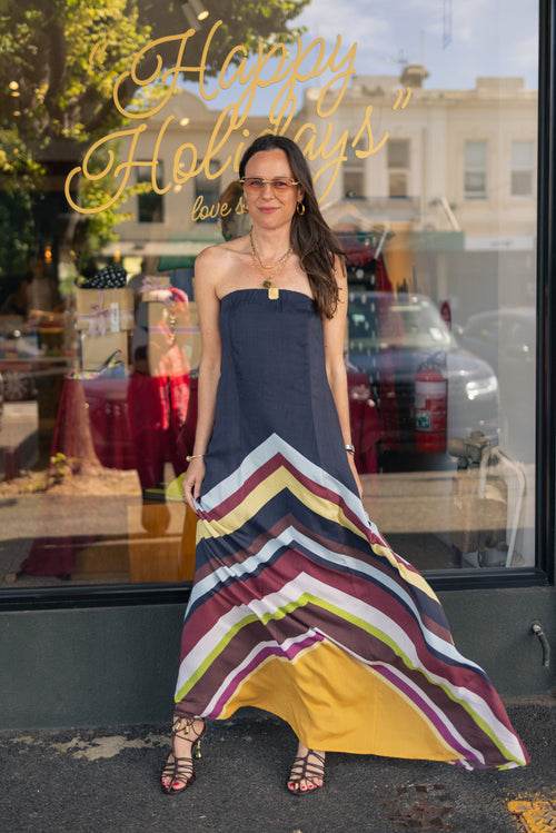 Sahara Stripe Ursa Dress - Mixed