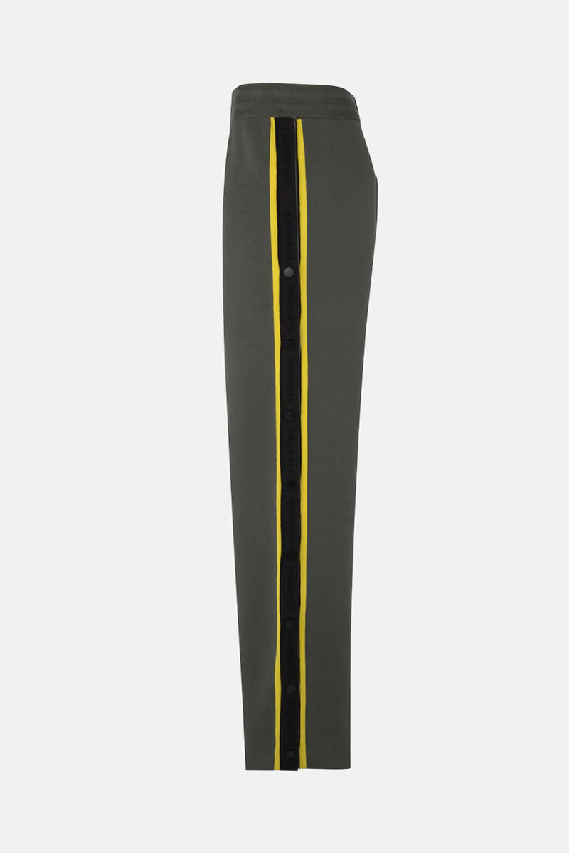 Side Snap Track Pant - Chartreuse/Forest
