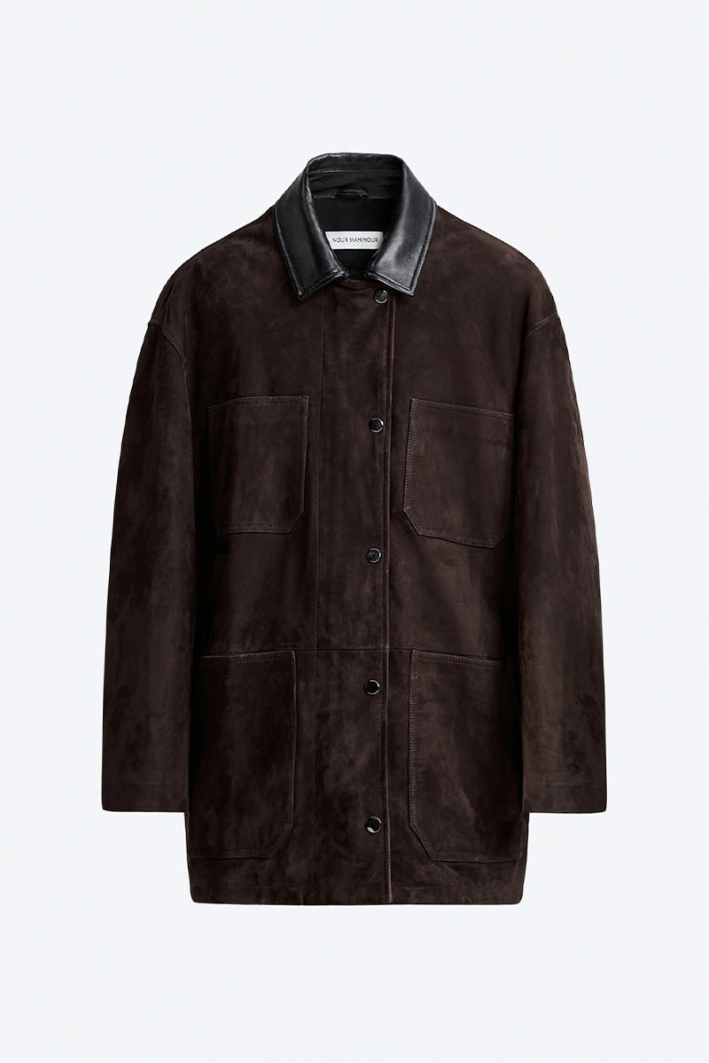 Barn Jacket - Mocha Suede