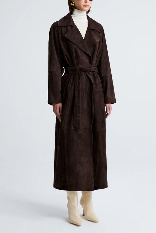 Althea Suede Jacket - Mocha Suede