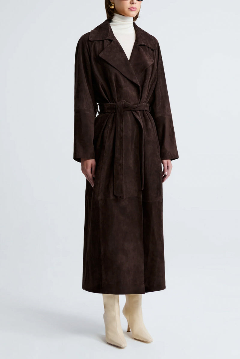 Althea Suede Jacket - Mocha Suede
