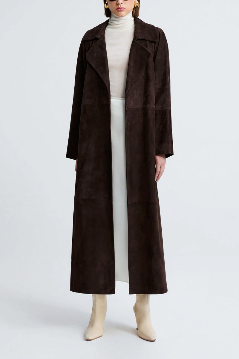 Althea Suede Jacket - Mocha Suede