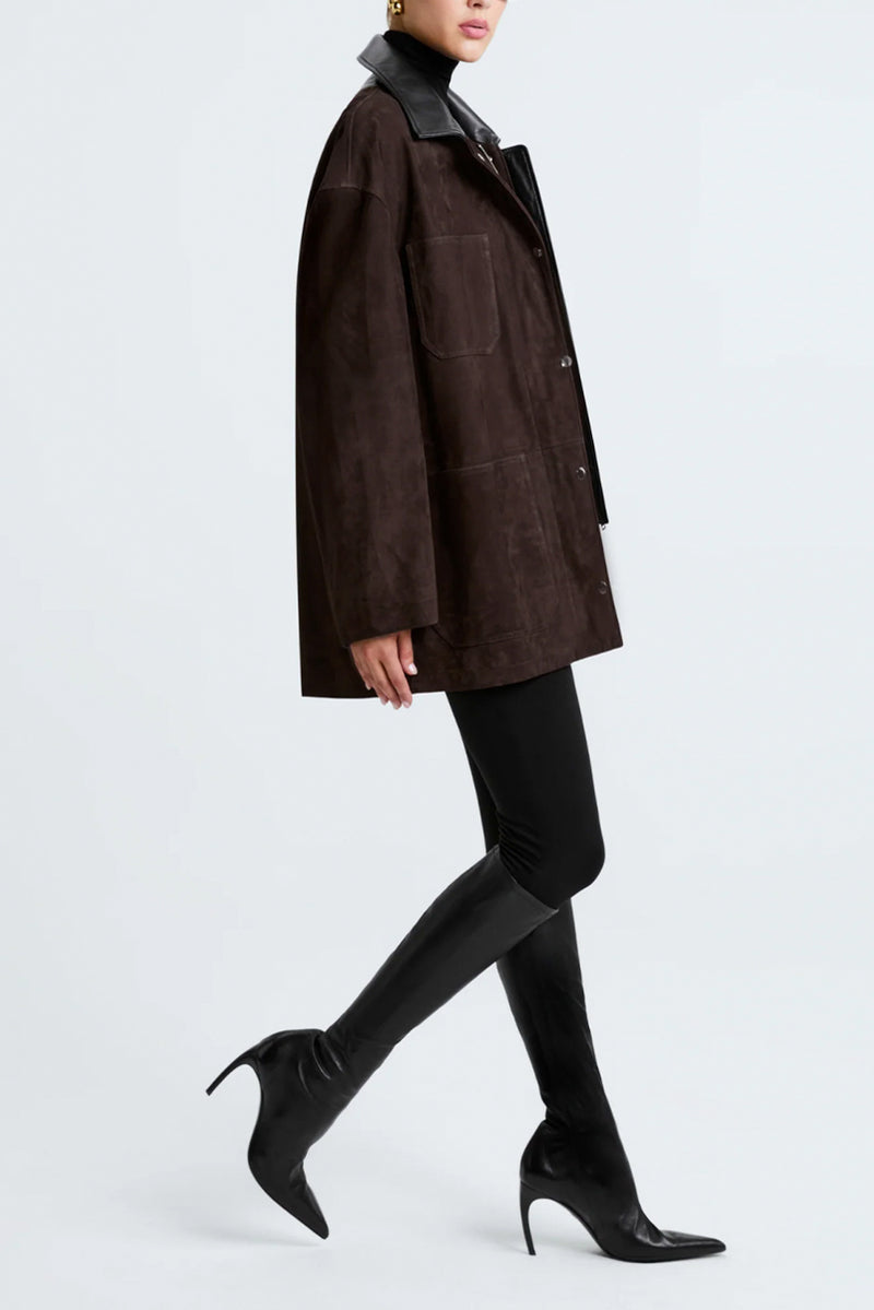 Barn Jacket - Mocha Suede