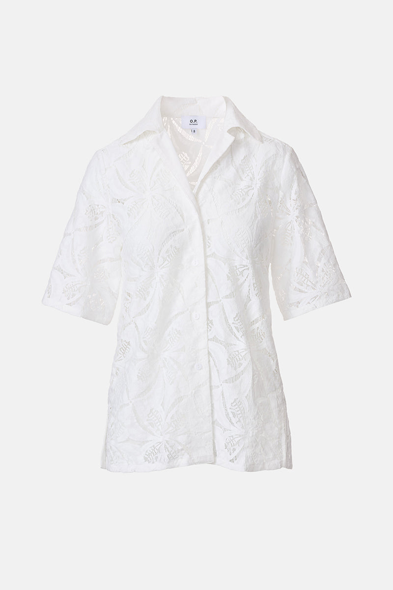 Habana Lace Shirt - White
