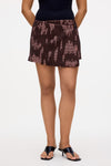 Brink Cadiz Crochet Skirt - Chocolate/Pink
