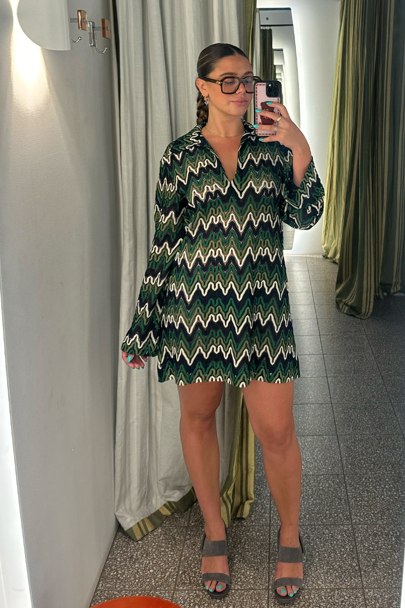 Palma Dress - Forest Green