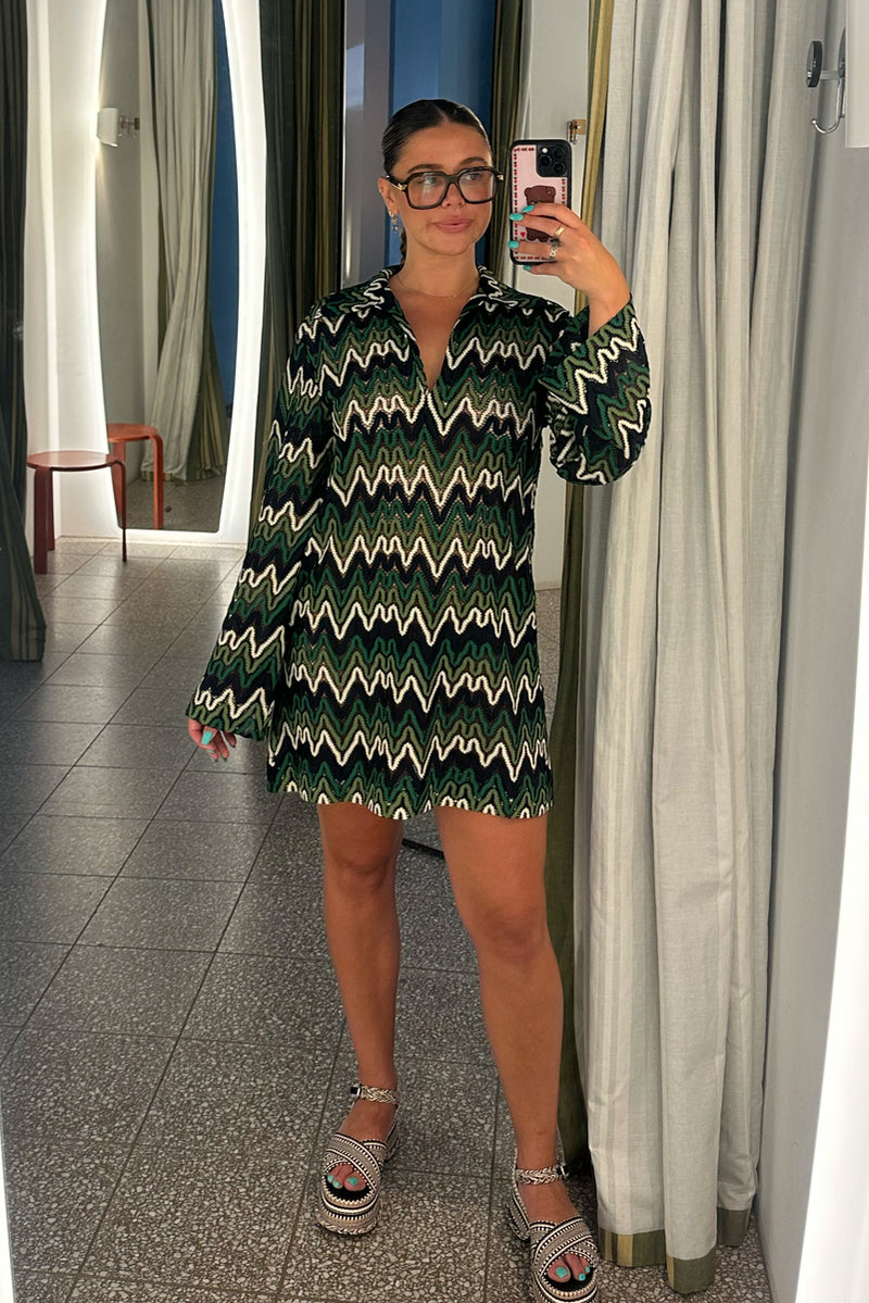 Palma Dress - Forest Green