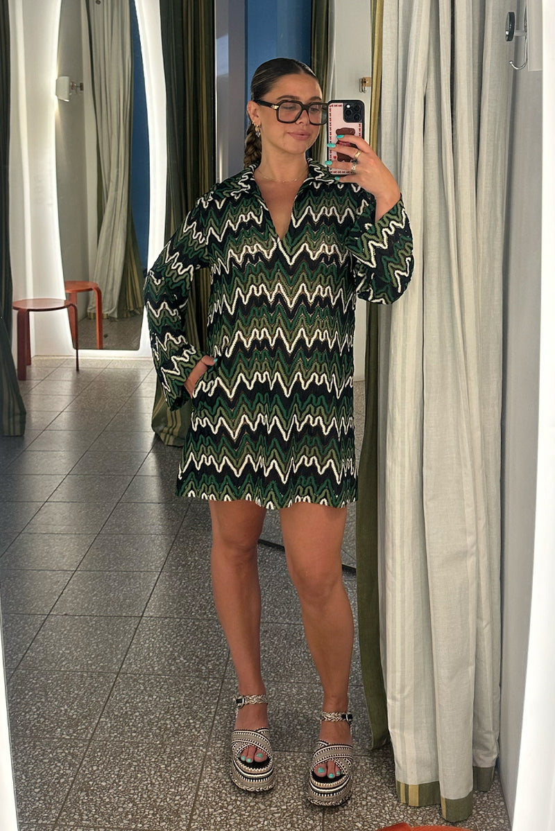 Palma Dress - Forest Green
