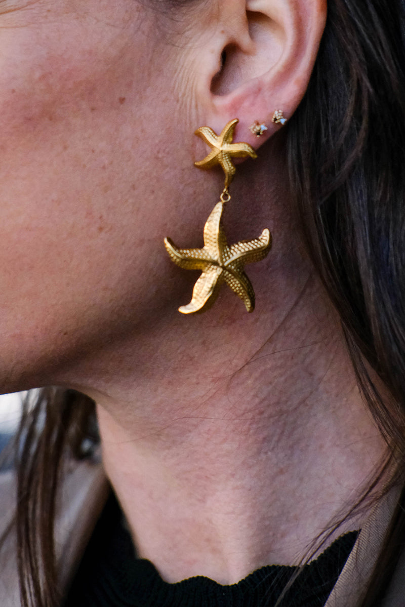 Sea Change Earrings - Gold