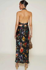 Pearl Dress - Ombre Black Bloom
