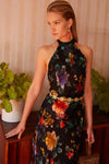 Pearl Dress - Ombre Black Bloom