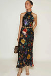Pearl Dress - Ombre Black Bloom