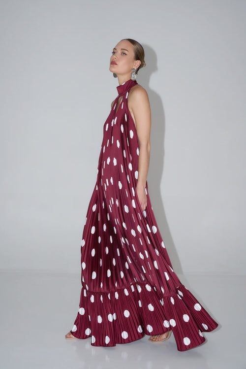 Libertie Gown - Polka Wine