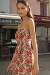 Rosalie Strapless Dress - Rose Bud