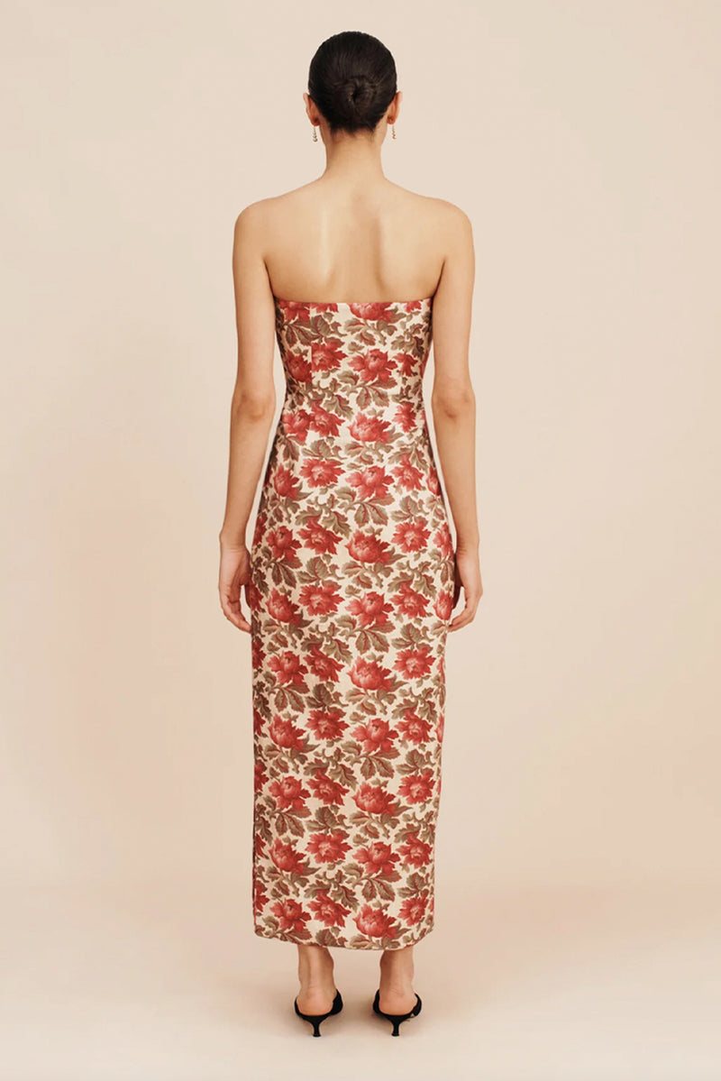Rosalie Strapless Dress - Rose Bud