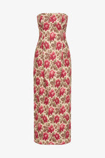 Rosalie Strapless Dress - Rose Bud
